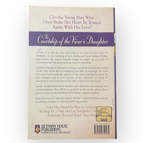 The Courtship of the Vicar’s Daughter - Lawana Blackwell- Novel Book - Picture 2 of 3